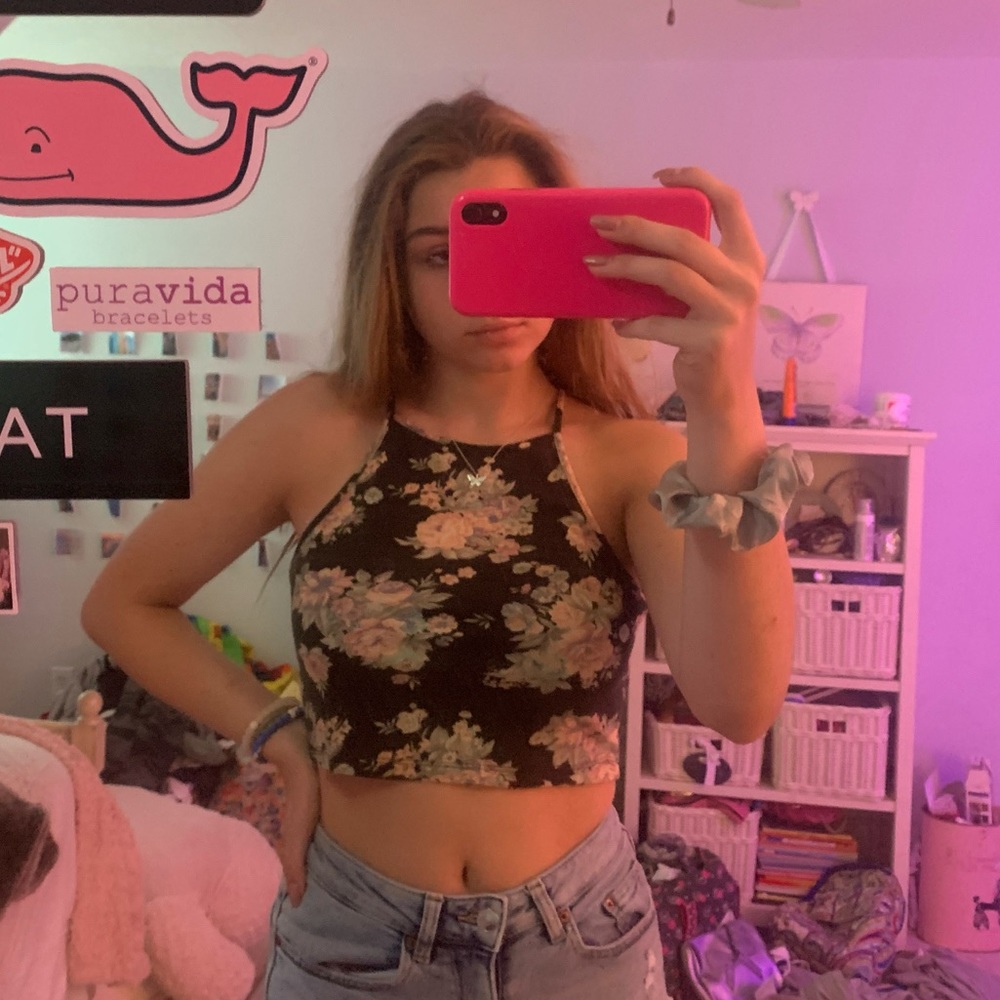 Rare brandy Melville rose halter top